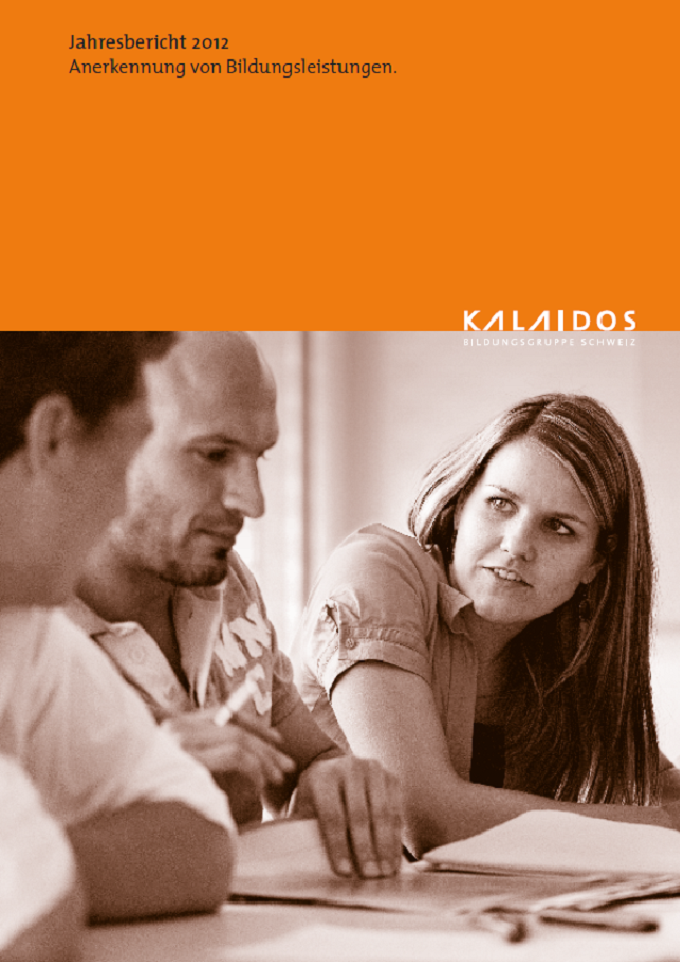Jahresbericht 2012, Kalaidos Bildungsgruppe Zürich